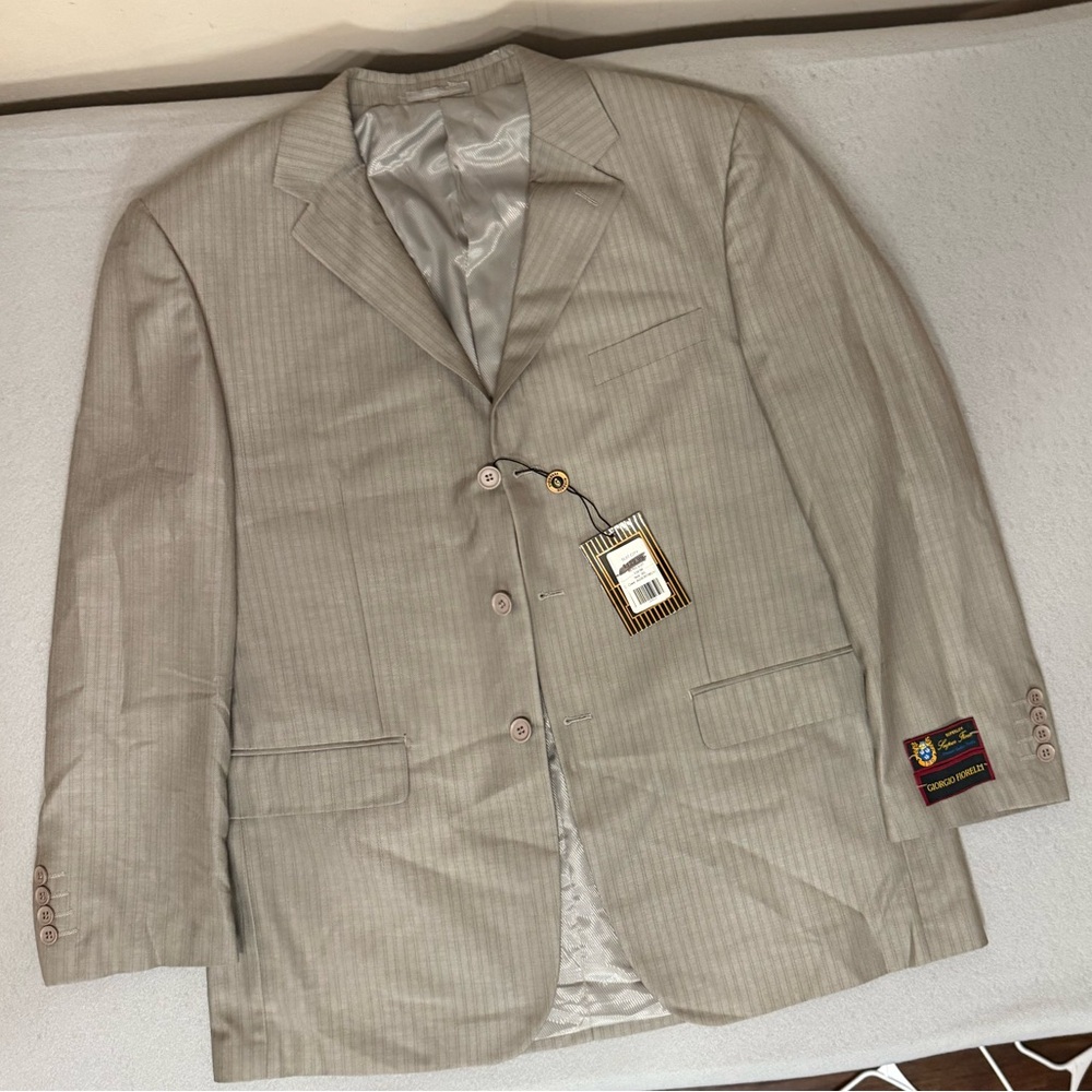 Giorgio Fiorelli Light Gray Pinstripe Blazer